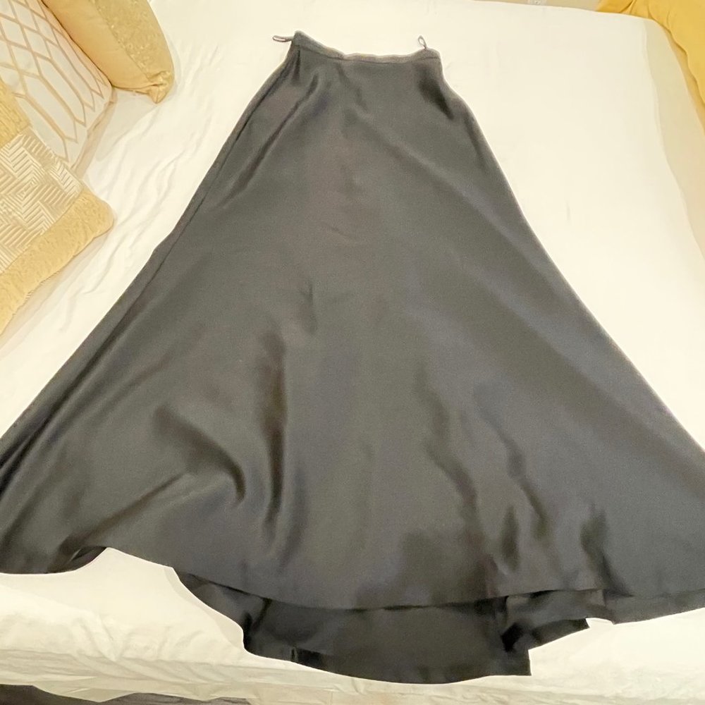Tadash satin spaghetti strap formal dress